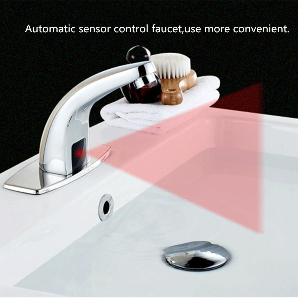 DC6V Automatic Hands Electric Touchless Bathroom Sensor Faucets Water Saving Mixers Sensor Tap Battery Power Kitchen Water Tap