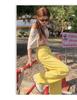 Damen Off-White Jeans mit weitem Bein: Modische, alterslos wirkende lockere Passform für Frühjahr/Sommer Freizeitkleidung