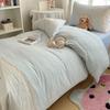 Lace Plaid Duvet Cover Set, Suitable for Bedrooms, Hotels, and  Dorms (1 Duvet Cover + 2 Pillowcases), (Inner Core Not Included)