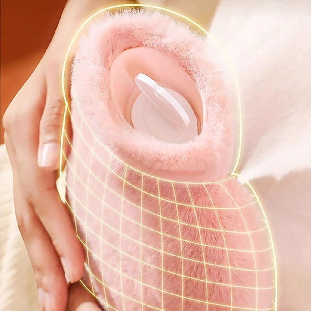 2000ml Warm Water Bag Leak-proof Hand Warmers Soft Belly Warmer  Hand and Feet