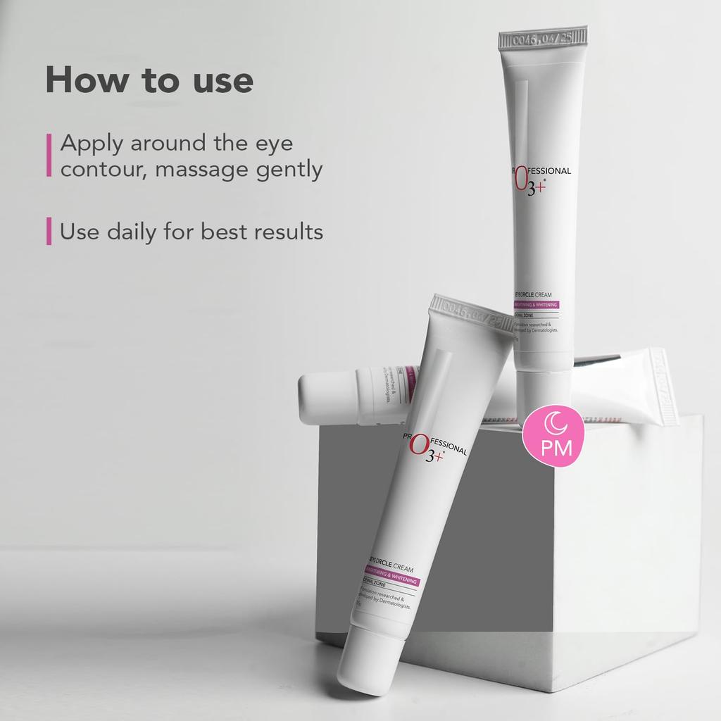O3+ Eye Circle Cream 15g Pack of 1 Brightening Dark Circles Reducing Fine Lines Moisturizing