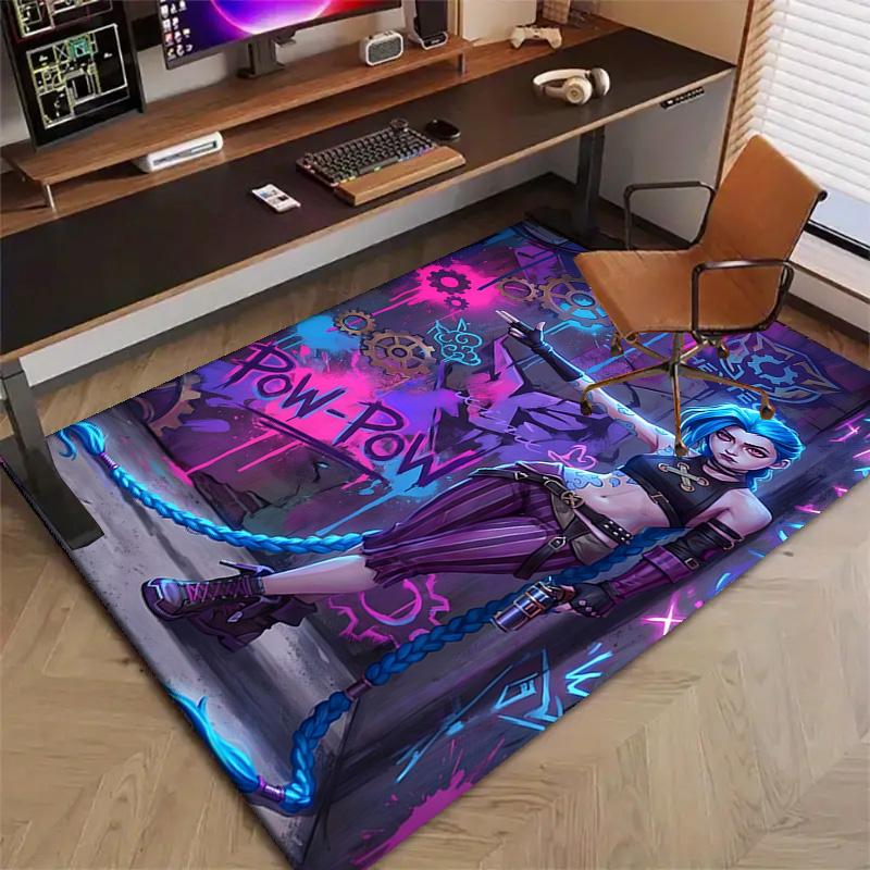 Game Lol Printed Area Rug Carpet for Bedroom Living Room Home Decor Rugs Mat Non Slip Mat Rug for Bedside
