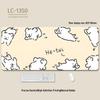 Extra-Large Heated Anti-Slip Cartoon Mouse and Keyboard Pad - Comfortable Desk Pad for Office & Gaming