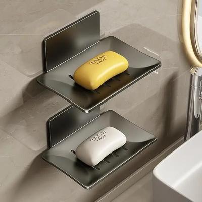 Bathroom Stainless Steel Soap Dish, Non Perforated Wall Mounted Soap Sponge Holder, Organizer Acssories, Kitchen Soap Holder