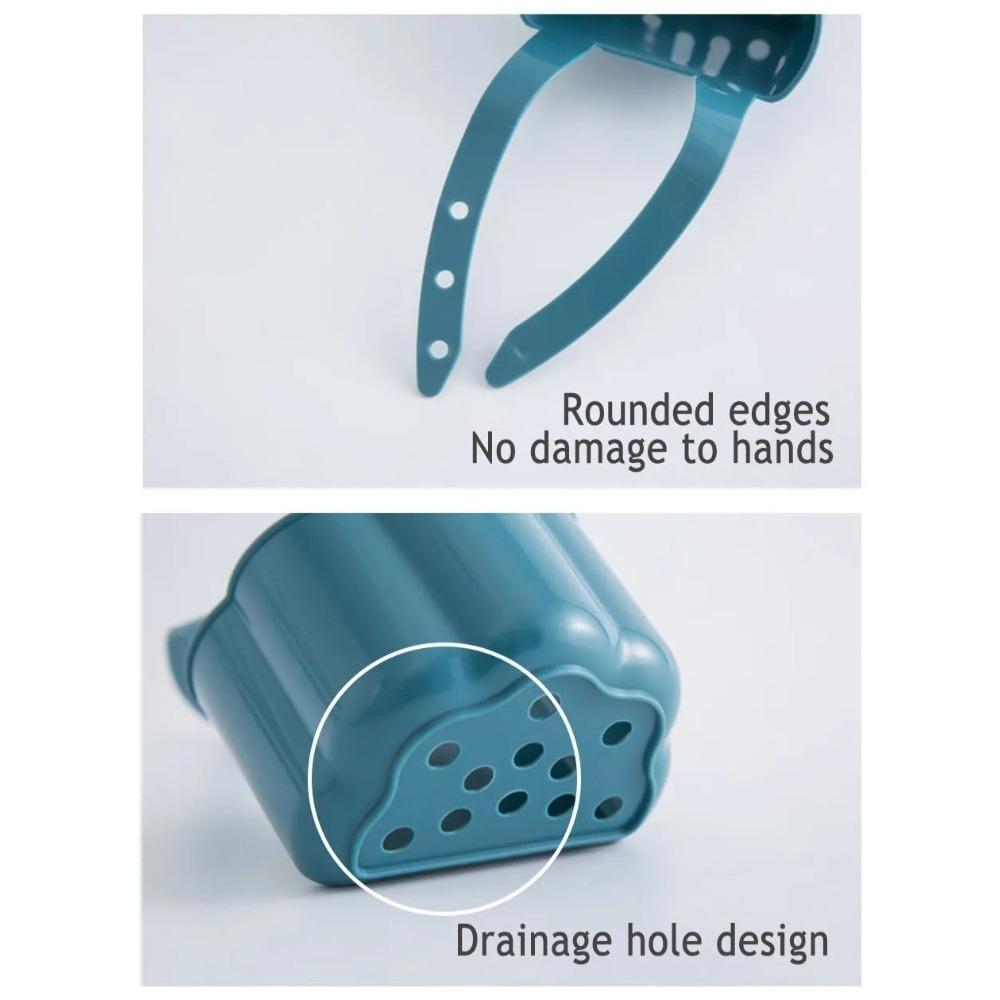 Kitchen Sink Drain Holder Adjustable Tap Holder Soap Sponge Holder Hanging Storage Basket for Bathroom Kitchen Accessories