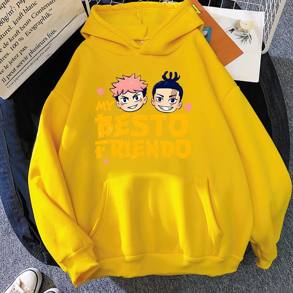 Japan Anime Jujutsu Kaisen Graphic Hoodies Vintage Oversized Hooded Sweatshirt Long Sleeves Hoodie Men Women Clothes