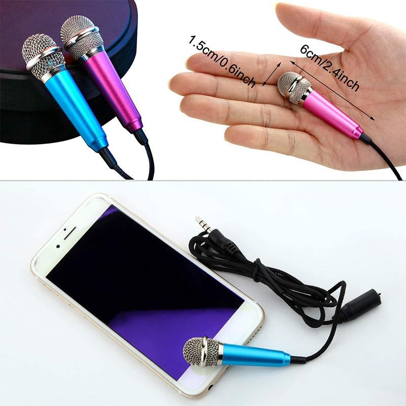 Buy Portable 3.5mm Stereo Studio Mic KTV Karaoke Mini Microphone For