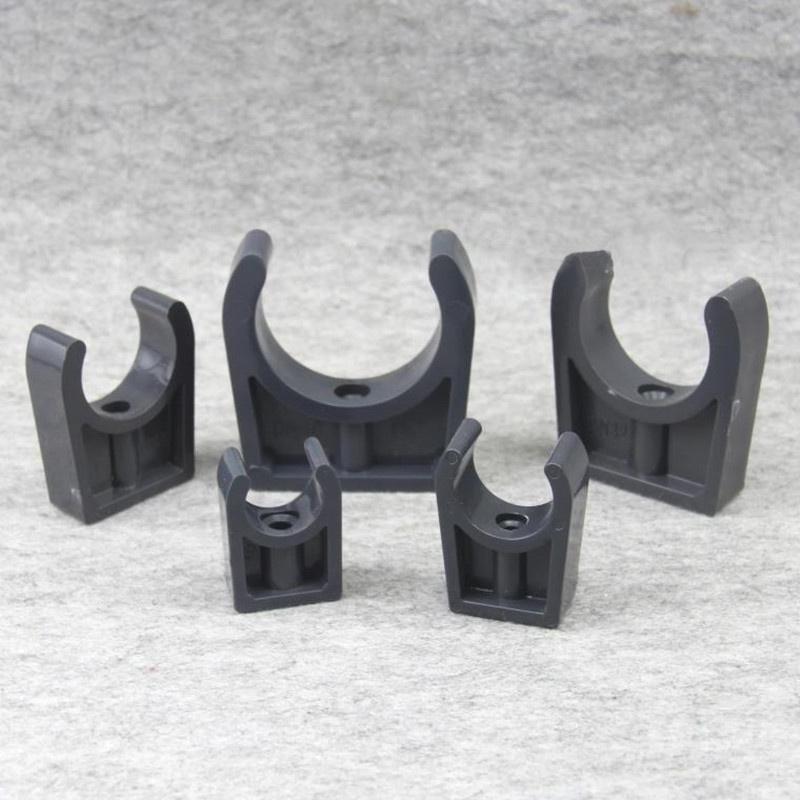 PVC Pipe Clamp Garden Micro Irrigation Fittings Steady Fixed U-type Water Pipe Strap Clip Tube Connectors