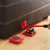 Heavy Duty Furniture Mover Set - 5pcs Multipurpose Roller Sliders for Effortless Lifting & Moving, Hardwood Floor Protector