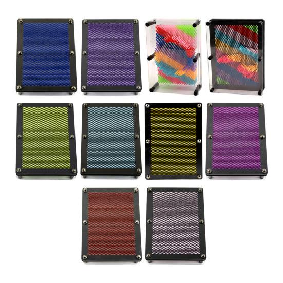 3D pin art senzorická hračka novinka klon ruční model jehlová hračka plastová fidget dlaňová deska pro domácí dekoraci stolu narozeninový dárek pro děti i dospělé