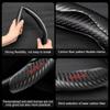 Car Steering Wheel Cover Carbon Fiber Sports Ultra-thin Non-slip Card Cover For KIA Ceed Rio Sportage R K2 K3 K4 K5 K6 Soul Opeima Ceed Sorento Cerato