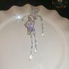 Luxury Butterfly Tassel Earring Korean Style Exaggerate Ear Cuff  Wedding Jewelry