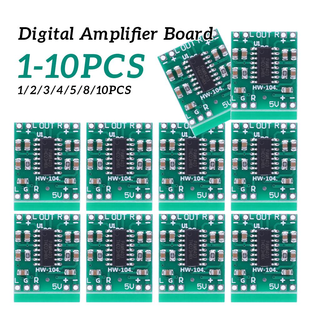 PAM8403 Audio Speaker Sound Amplifier Board Class D 2 Channel Audio Amplifier Module 2*3W DC2.5-5.5V Power Supply
