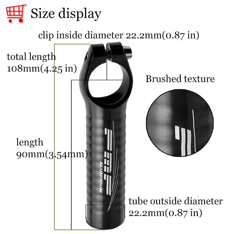 FMFXTR Fahrrad Bullhorn Lenker Verschleißfestes MTB Zusatzlenker Ultraleicht Aluminiumlegierung Lenkerenden Fahrradteil