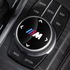 WKRA1 Fine Polishing Car Interior Multimedia Button Knob Cover Trim Decor Sticker For BMW M Power X3 X4 X5 X6 G01 G02 F10 F33