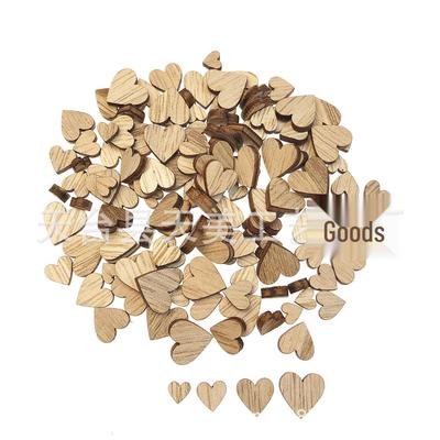 Decoraciones Navideñas DIY de Corazón y Estrella de Madera de Paulownia