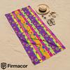Neon Vertical Floral Soft Portable Travel Towel Unisex Ultra Lightweight Microfiber Oversized Sand Free Quick Dry Beach Towel