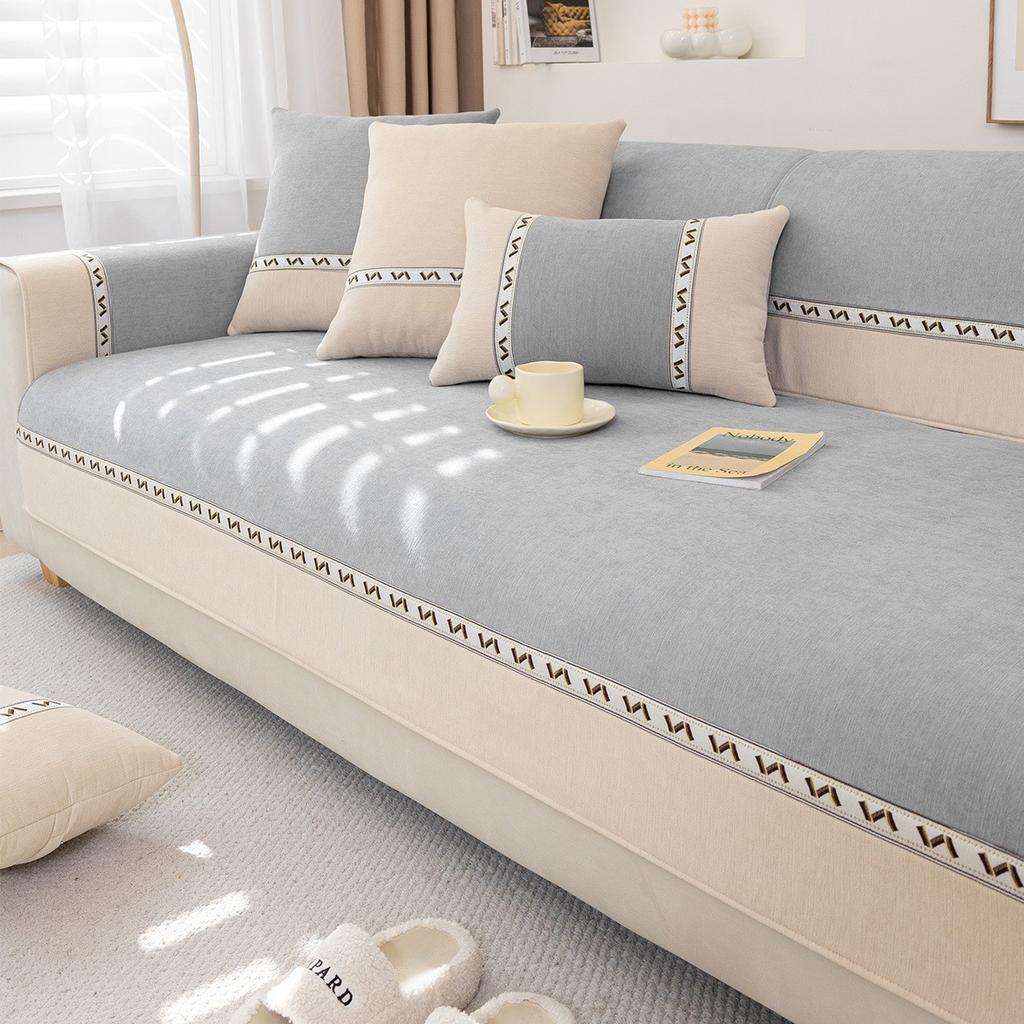 Chenier Sofa Cushion Is Universal In All Seasons, Simple Non-slip Light Luxury Backrest, New Seat Cushion Cover Cover Cloth Towel