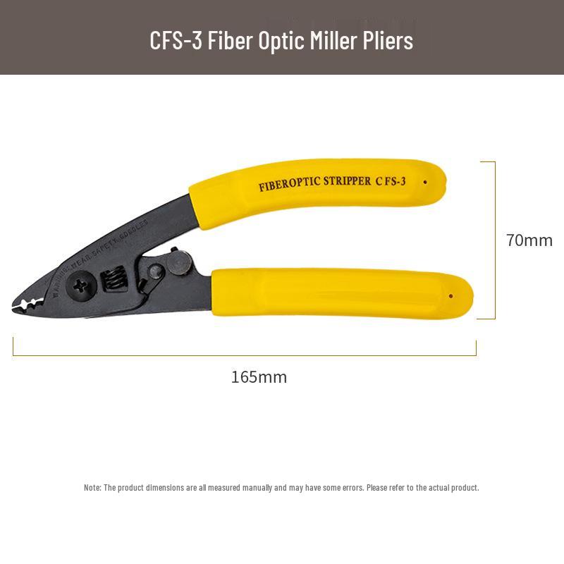 Metal Fiber Optic Stripper: CFS-2 Double Port Miller Pliers for Cold Splice
