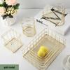 Nordic Iron Art Desktop Organizer and Jewelry Storage Basket