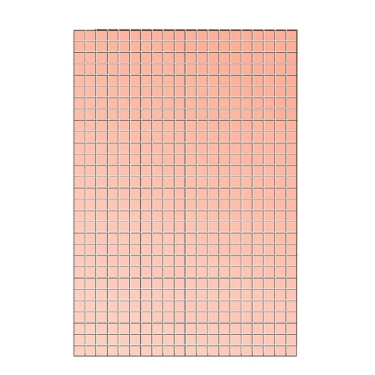 Self Adhesive Mirror Tiles 10x15cm Size with 5x5mm Tiles for DIY Projects and Home Decoration Elegant Wall Sticker