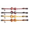 Halloween Collar for Cat Pet Breakaway Collar Suit for Dog Neck Decors Elegant Cat Collar with Castle Cobweb Rose Skull