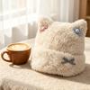 Soft Fuzzy Texture Plush Beanie Hat Warm And Cozy Fuzzy Winter Hat  Women's Beanie Cap
