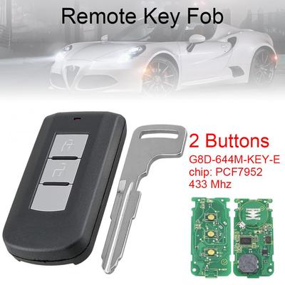 433Mhz 2 Button Smart Remote Key with PCF7952 Chip Fit for Mitsubishi Outlander Sport ASX