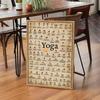 1pc Gym Yoga Poster Paper Print Home Bedroom Entrance Bar Cafe Art Painting Decoration