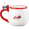 Sanrio Edgy Mug with 9 x 10 340 SAN4800 "Hello Kitty" Figure, Ribbon, White, Approx. cm, ml,