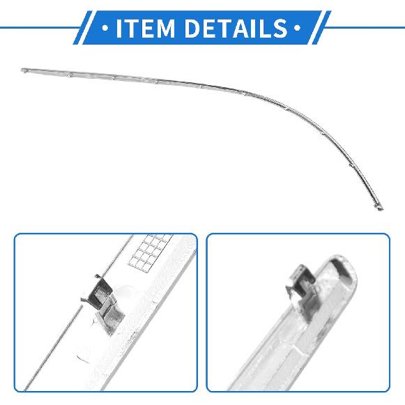 Motoforti Rear Left Bumper Grille Trim Garnish Bumper Garnish Trim for Mercedes-Benz E350 Coupe 2-Door 2010-2013 Direct Fit Replacement No.2078852121