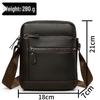Men's Genuine Leather Single Shoulder Crossbody Bag - Lightweight Top Layer Cowhide Casual Backpack