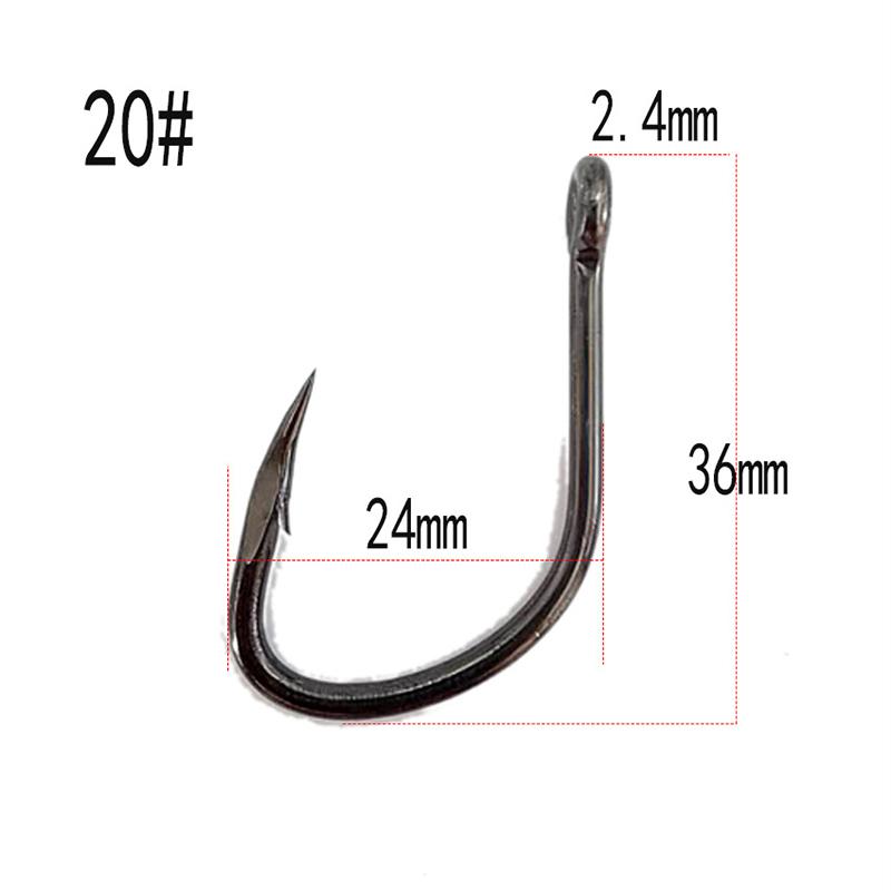 

Рок Спот Крючок Горечавка Крючок Глубоководная Ловля с Лодки Гигантский Крючок Ловля со Дна Крючок с Большим Ушком Крючок с Кривым Жалом для Крупной Живой Наживки 20