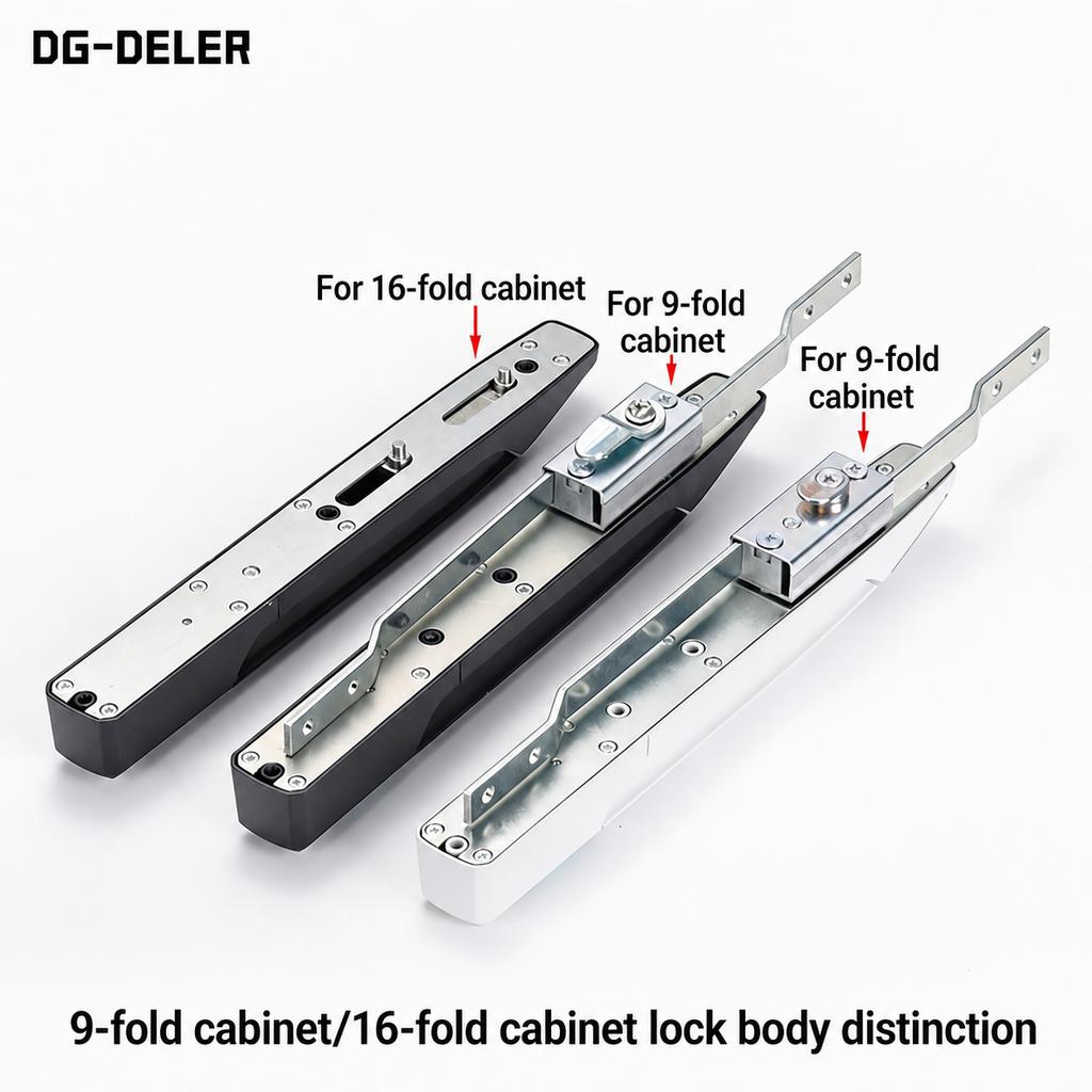 DELER Industrial Cabinet Handle Lock MS8071-72 Stainless Steel Anti-Theft Modern Heaven Earth Linkage Electric Energy Storage