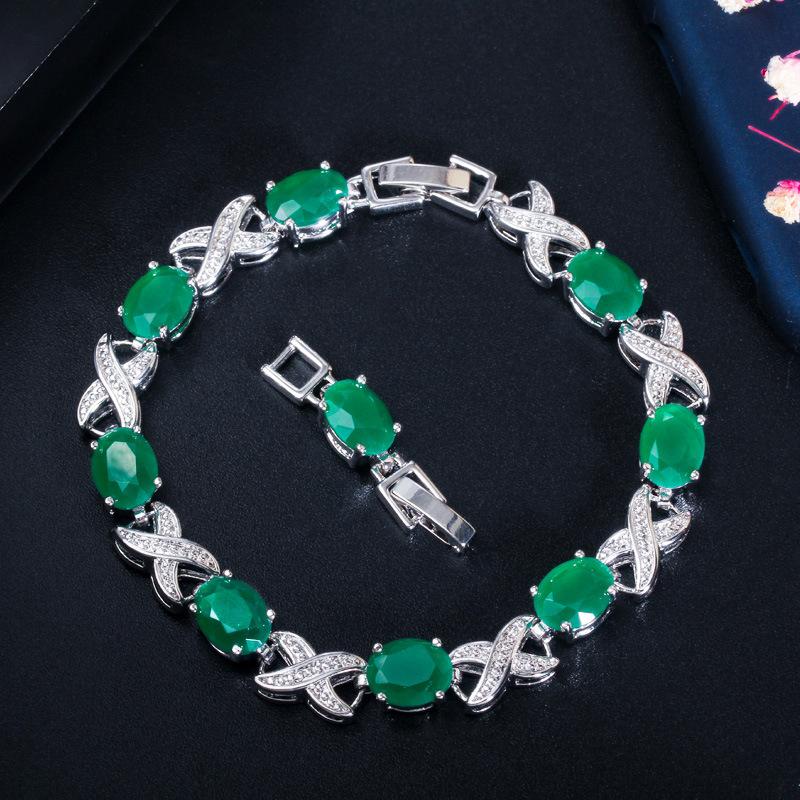 

Temperament Jewelry Platinum-Plated Aaa Zircon Bracelet.