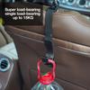 Auto Seat Hooks, Vehicle Headrest Hooks | 2 Rear Seat Umbrella Storage Hooks, Bags,