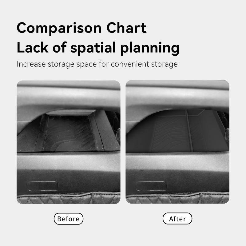 For 2025-2026 Nissan Patrol Y63 Armada Lower Center Console Storage Box Car Dashboard Organizer Auto Interior Accessories