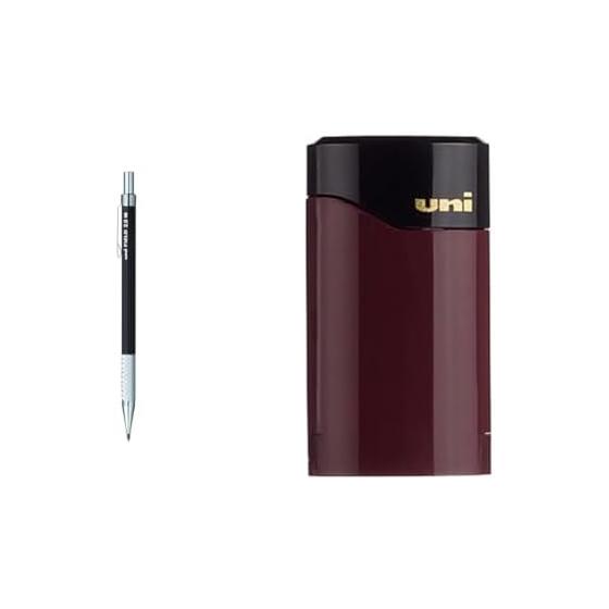 Mitsubishi Pencil Field 2 Mechanical Pencil for Architecture HB M207001PHB + Mitsubishi Pencil Sharpener uni for 2.0mm Lead, Pocket Size DPS6001P,