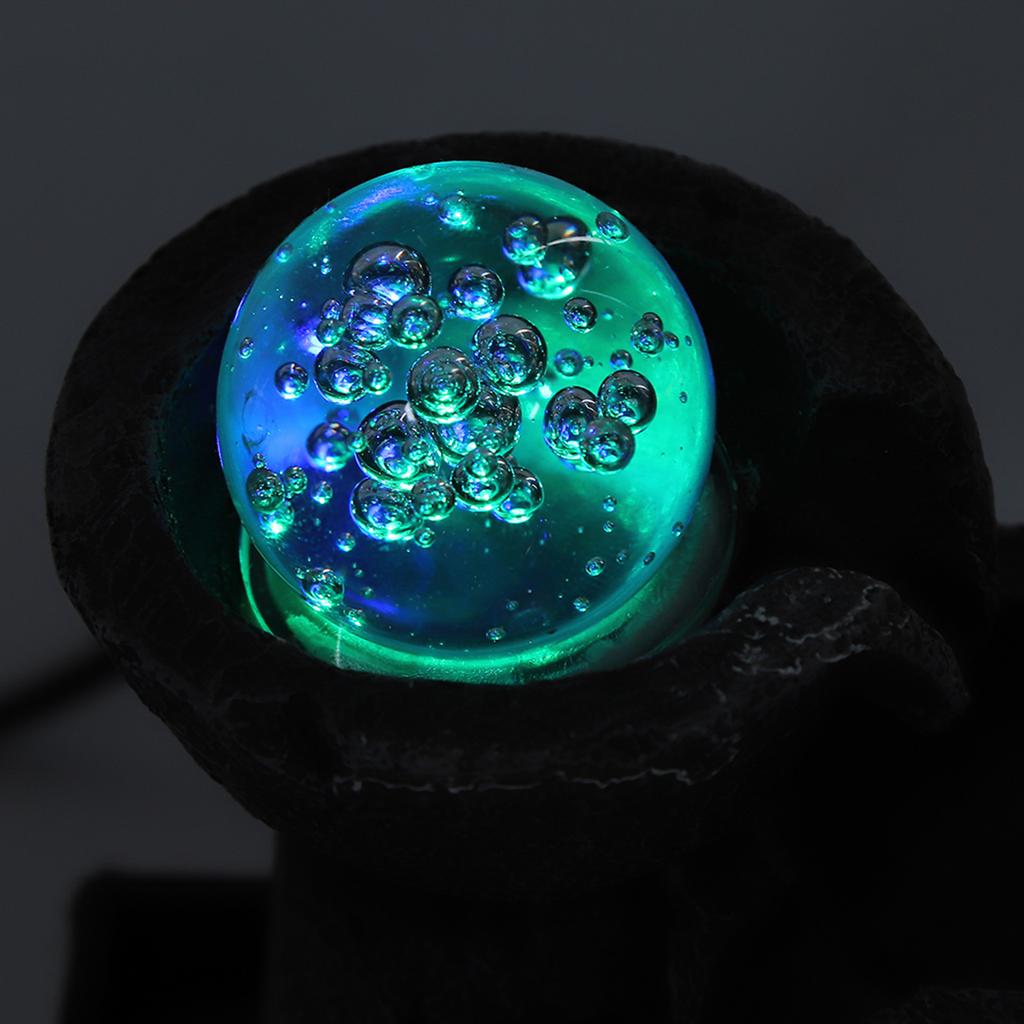 LED Illuminated Tabletop Waterfall Flowing Water Fountains with   for   Feng Shui Decoration