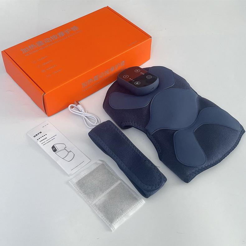 Cross-Border Electric Knee Brace: Adjustable Heating & Vibration Massager for Soreness Relief and Cold Legs.