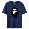T-shirt Oversize Vintage Silhouette Che Guevara T-shirt Graphique Révolutionnaire Rétro Streetwear Punk Haut en Coton Lourd