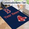 Custom Text Printed Rug Boston Red Sox Non Slip Floor Carpet For Home Room Decor