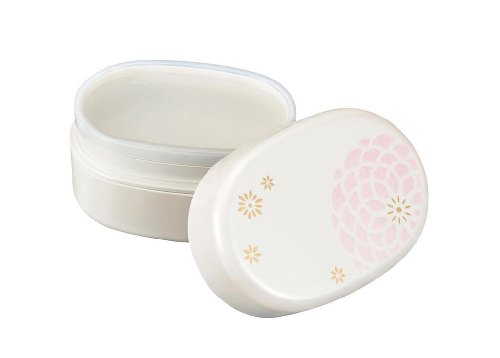 Tatsumiya Pearl Hyakka Compact Lunch Pink 30550 Box, Hyakka, Size Approx. W13.5 D9.5 H7.2