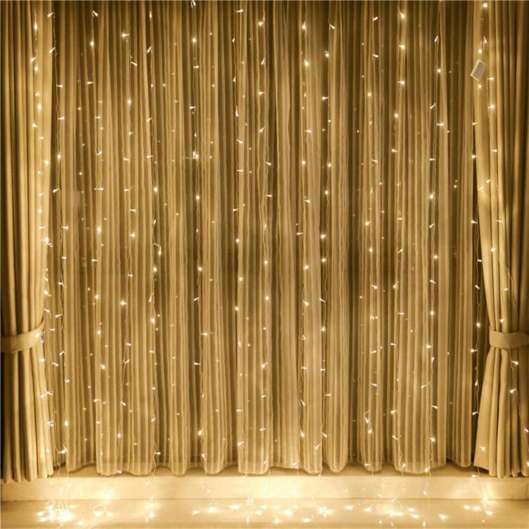 3x3 Meter 300 LED Curtain and Icicle String Lights - Indoor/Outdoor Christmas & Decorative Lighting