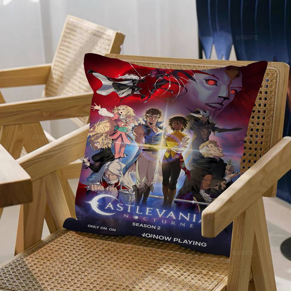 Anime Game C-Castlevania Maple Design Cushion Cover Happy Autumn Harvest decor Holiday Decorati Pillow Cover