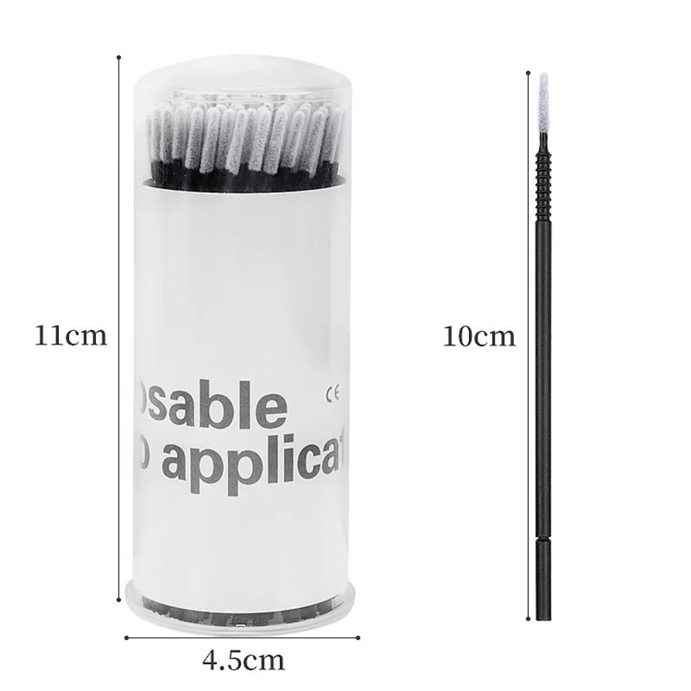 100pcs Disposable Cotton Swabs Precise Application Eyelash Extension Brushes Daily Life