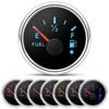 7 Colors Backlight 52mm Voltmeter Fuel Level Water Level Oil Temp Gauge With Warning Light Universal For 12V 24V Boat Car Marine