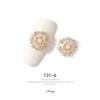 2pieces 3D Metal Zircon Nail Art Jewelry Japanese Nail Decorations Top Quality Zircon Crystal Manicure Zircon Diamond Charms