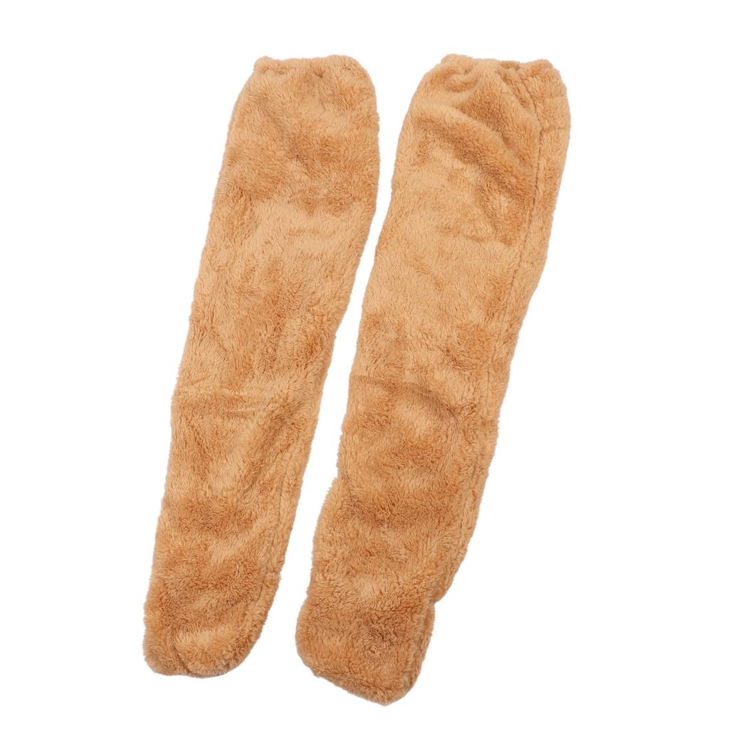 Over Knee Fuzzy Socks Winter Home Sleeping Soft Thick Breathable Plush Stockings Leg Warmer