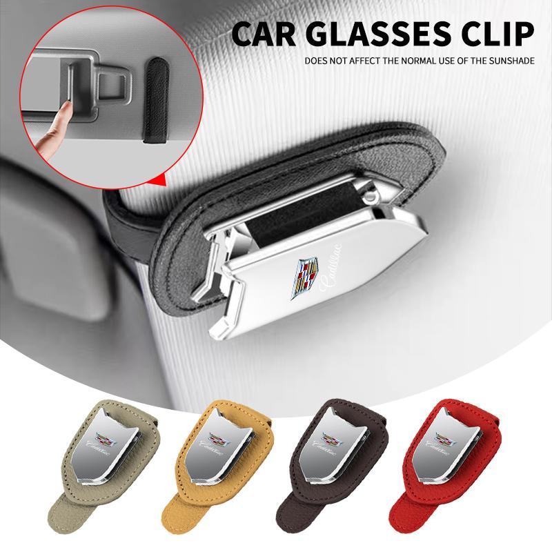 Auto-Sonnenbrillenhalter Brillen-Karten-Aufbewahrungsclip Für Cadillac Logo Escalade CTS ATS SRX XTS XT5 STS CT5 CT6 BLS XLR